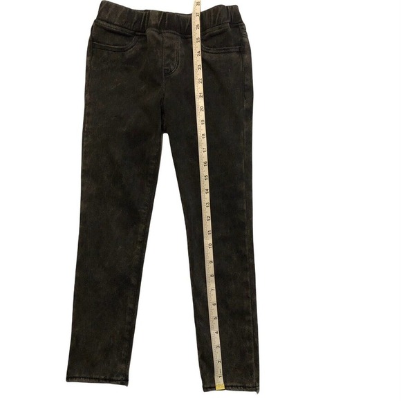 Gap Denim Girl Stretch Jegging SZ 8 Regular Black DistressWash Pull On Easy Off - Picture 3 of 9
